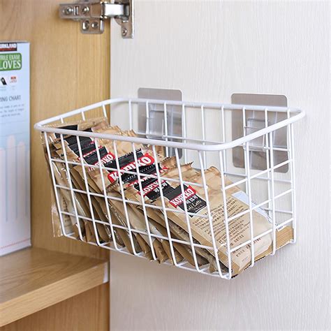 wall mounted metal basket